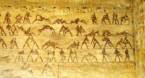 ph. beni hassan tomb wrestlers old kingdom